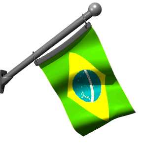 Bandeira do Brasil inclinada