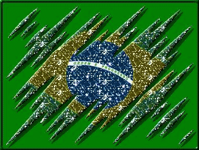 glitter de bandeira do Brasil