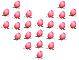 boto de rosas formando um corao