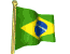 Vento na bandeira do Brasil