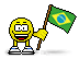smiley alegre do Brasil