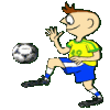 jogador petecando a bola