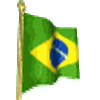 Vento na bandeira do Brasil