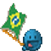 smiley azul Brasil