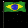 Bandeira do Brasil no espaço