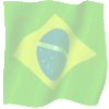 Bandeira esmaecida do Brasil