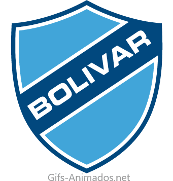 Gif animado do escudo do Club Bolívar em 3D 03