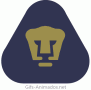 Gif animado do escudo do Pumas UNAM em 3D 04