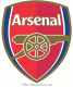 Gif animado do escudo do Arsenal Football Club em 3D 02