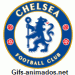 Gif animado do escudo do Chelsea football Club em 3D 01