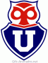 Gif animado do escudo do Universidad Chile em 3D 03