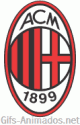 Gif animado do escudo do Milan em 3D 04