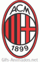 Gif animado do escudo do Milan em 3D 06