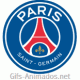 Gif animado do escudo do Paris Saint-Germain em 3D 06