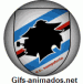Gif animado do escudo do Sampdoria em 3D 08