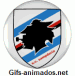 Gif animado do escudo do Sampdoria em 3D 09