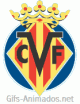 Gif animado do escudo do Villarreal Club de Fútbol em 3D 05