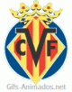 Gif animado do escudo do Villarreal Club de Fútbol em 3D 06
