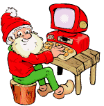 papai noel no computador