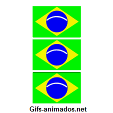 Brasil bandeiras giram