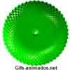 bola verde girando 3D